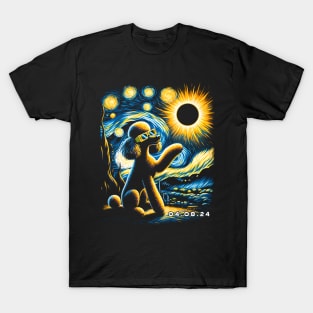 Poodle Eclipse Prowl: Stylish Tee Featuring Elegant Poodles and Eclipse T-Shirt